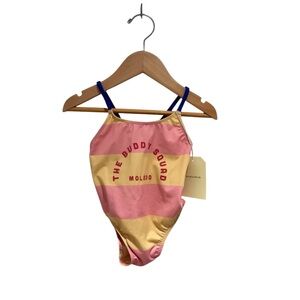 PIUPIUCHICK Kids Pink and Yellow One Piece Swimsuit - SIZE 24 months